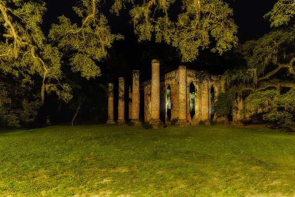 Old Sheldon Church ruins in South Carolina.