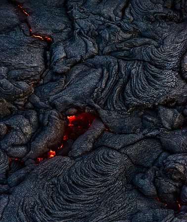 Still molten lava can be seen through the cracks. This is the last in my series of lava shots from Hawaii.