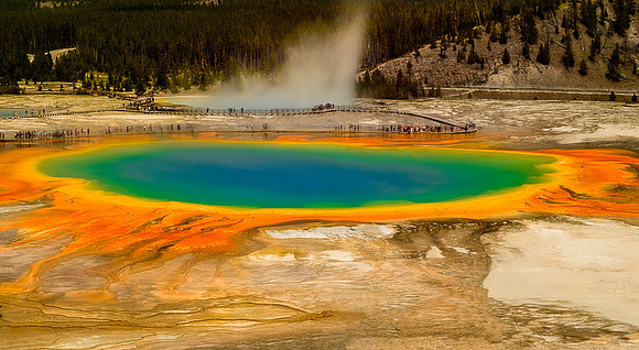 Another YNP photo. "Grand Prismatic". While I had fun shooting the mud pots. Grand Prismatic was my favorite spot in the park. I've seen a lot of photos of it but its a different experience in person