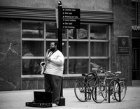 Spotted this guy playing his sax at lunchtime in downtown Raleigh, North Carolina; not far from where I work.