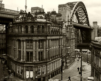 The A167 or Tyne Bridge in Newcastle upon Tyne, UK.