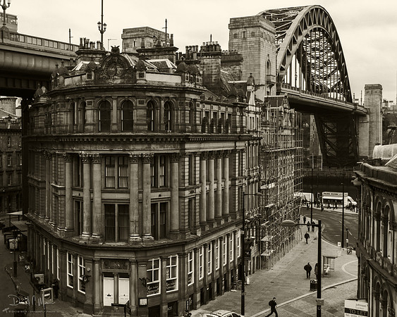 The A167 or Tyne Bridge in Newcastle upon Tyne, UK.