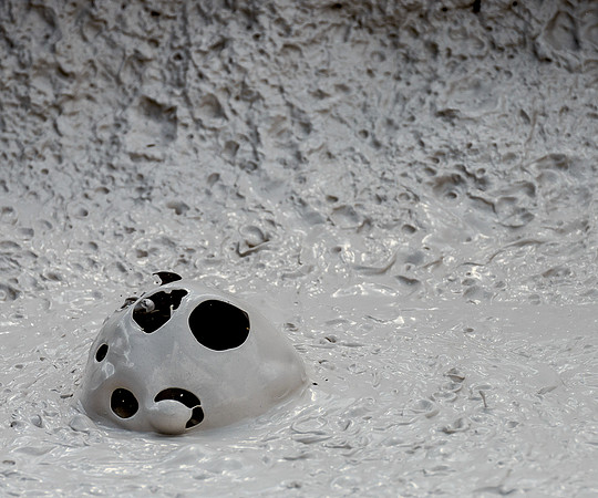 Probably the last or second to last shot from the mud pots at YNP.  This particular shot immediately reminded me Charlie Brown's Halloween costume; the sheet with all the eye holes cut into it.